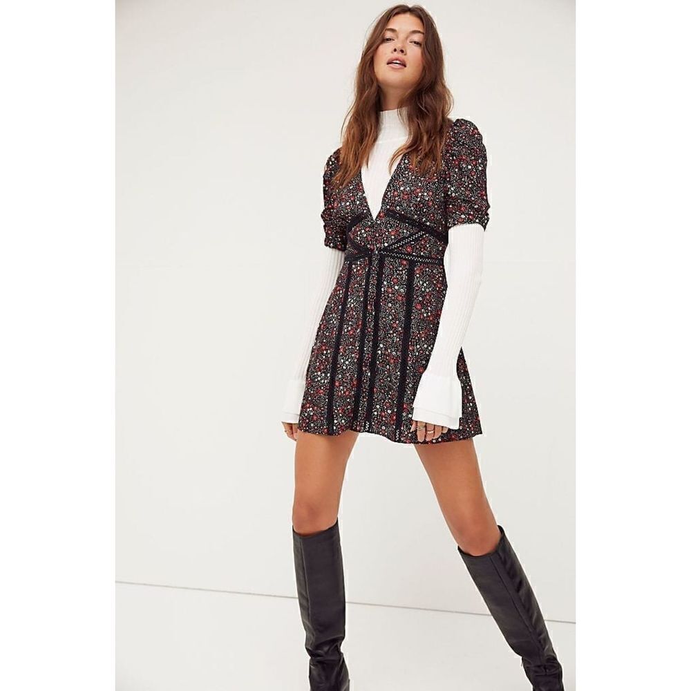 Free people -Piece Of Your Heart Mini Dress - Picture 3 of 8